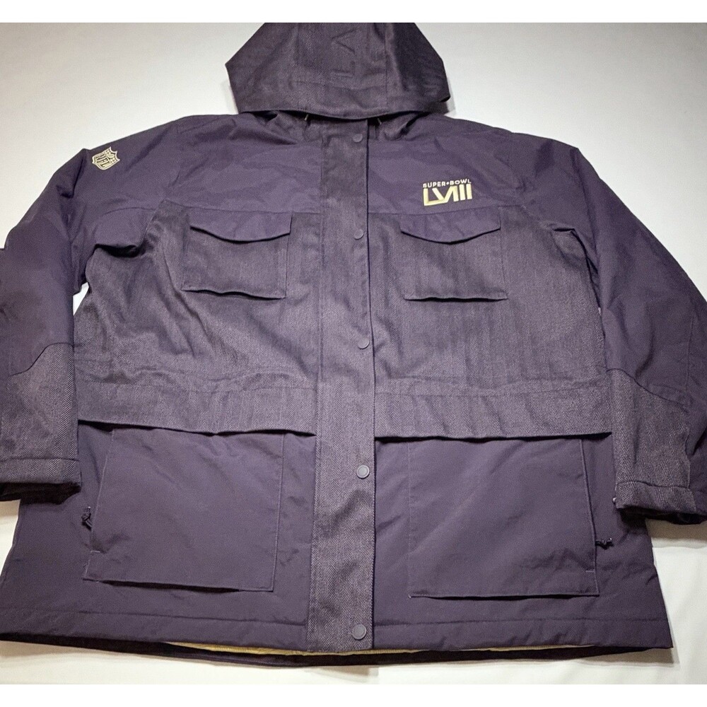 NFL Super Bowl LVIII Las Vegas Jacket Adult Size XL Football Employee